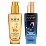 L'OREAL PARIS -Elseve Huile Extraordinaire -Pour Tous Types de Cheveux - Soin Sublimateur de Matière - 100 ml + L'Oréal Paris - Sérum Capillaire de Nuit pour Cheveux Secs - Nutrition & Sans Transfert