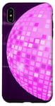 Coque pour iPhone XS Max Disco Ball 70s 80s Retro Pink Disco Ball