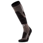 Therm-ic Chaussettes Ski Merino Reflector Unisex Mixte Adulte, Brown/Black, FR : XS (Taille Fabricant : XS(35-36))