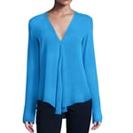 Women'S Shirt Fashion Women Blouses Elegant Top Women'S Blouse Shirts Plus Size Chic Female Tunic Ladies Long Sleeve White Clothing-Sky_Blue_Blouse_Xxxl