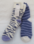 LADIES MARKS AND SPENCER LILAC MIX COSY SOCKS PACK OF 2 SIZE 3 - 5