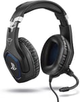 Casque Gamer Ps4 Et Ps5 Avec Licence Officielle Pour Playstation Gxt 488 Forze - Avec Microphone Flexible Repliable, Coupure Du Micro Et Réglage Du Volume Sur Fil - Noir