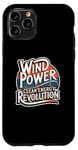 Coque pour iPhone 11 Pro Design durable Wind Power Clean Energy Revolution