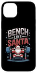 Coque pour iPhone 14 Plus Salle de sport Bench Like Santa Christmas