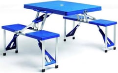 Ensemble Table et Chaise Camping : Table Pliante avec 4 Tabourets Légère, Poignée de Transport