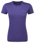 RONHILL Running, Wmn's Tech S/S Tee, Deep Ocean/Marine, 12