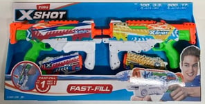 Zuru X Shot Fast Fill Skins Water Blaster Combo Pack. 2 x Hyperload. 2 x Nano.