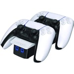 Station De Charge Double Venon Dual Sense Ps5 Blanc