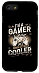 Coque pour iPhone SE (2020) / 7 / 8 Gamer Godfather pour hommes, jeux vidéo amusants, vintage