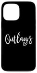 Coque pour iPhone 13 Pro Max Outlaws High School Mascotte Sports Team Femmes Outlaws