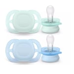 Philips Avent Soother Ultra Start Napp Grön/Blå 0+ månader 2 st