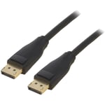 Adnauto - Cable DisplayPort 1.4 male des deux cotes 1m noir