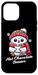 iPhone 14 Pro Max Funny White Owl Hot Choco Scarf Merry Christmas Mom Dad Kids Case