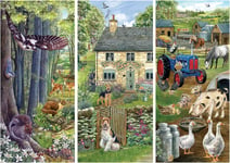 Falcon Deluxe Woodland Farm Jigsaw Puzzle (1000 Pieces)