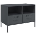 Meuble TV anthracite 68x39x50,5 cm acier - Prolenta Premium