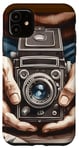 Coque pour iPhone 11 Appareil photo analogique SLR Art Photographe Film vintage