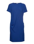 By Malene Birger Altair Knälång Klänning Blå [Color: NAVAL BLUE ][Sex: Women ][Sizes: XXS,XS ]