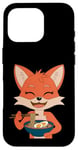 iPhone 16 Pro Happy Fox with Ramen Kawaii Food Design Case