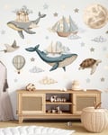 Wallstickers Barnerom - Drømmeland Hav 48pk | Mini Dekor