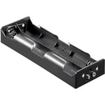 Goobay - Support de pile 6x LR20 (d) 10872 raccordement par empreinte pile 9V (l x l x h) 195 x 73.5 x 32.8 mm