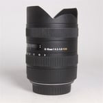 Sigma Used 8-16mm f/4.5-5.6 DC HSM Lens Canon EF