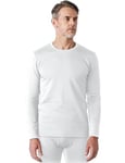 LAPASA Haut Thermique Homme Maillot de Corps à Manches Longues Sous-Vêtements Chauds Automne/Hiver M26 Blanc (1 Haut) XL