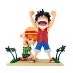 Banpresto Figurine d'action Monkey D. Luffy & Nami One Piece World Collectable - Log Stories - BP89111P - Multicolore - Figurine à Collectionner idéale pour Les Fans d'Anime
