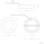 Ledkia - Plafonnier led 24W Rond Aluminium Ø280 mm Slim cct Sélectionnable Galán SwitchDimm Downlight cct