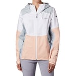 Columbia Titan Pass Shell Veste polaire pour femme M Blanc, bleu pêche.