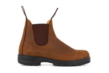 Blundstone Unisex #562 Crazy Horse Brown Chelsea Boot - Tan Leather - Size UK 8.5