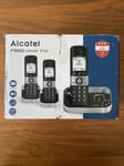 Alcatel - Trio Handset Phone, Answer Machine & Call Block, Cordless, Black