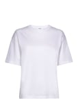 Loose Fit Tee Designers T-shirts & Tops Short-sleeved White Filippa K