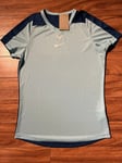 NikeCourt Dri-FIT Rafa Challenger Tennis Shirt Sz M Sky Blue Navy DD8547-482