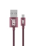 Juice USB Type C 2m | Charge and Sync Cable for Samsung Galaxy S21 S20, S10, S9, S8, S20 Plus, Huawei P30, P20, Sony, Apple iPad 2020, Pro 2020, Air 2020 | Burgundy | AMAZON EXCLUSIVE