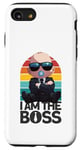 Coque pour iPhone SE (2020) / 7 / 8 Baby Boss « I Am The Boss » Rétro Like A Boss Kids