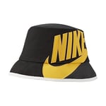 Nike DH2077 U NSW BUCKET FUTURA VNTG Hat unisex-adult black/anthracite/white/university gold S/M