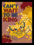 Disney Image Encadrée 30 x 40 cm - Le Roi Lion, Multicolore, 30 x 40 x 1.5 cm