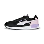 PUMA Men's GRAVITON MEGA Sneaker, Black White-Vivid Violet-Pearl Pink, 11 UK