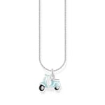 THOMAS SABO KE2217-041-7 Chaîne avec pendentif en forme de scooter en argent sterling 925 couleur menthe, taille unique, Argent sterling, Pas de gemme