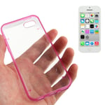 Design Frame Protective Case Bumper Cover For Apple iPhone 5C Pink New