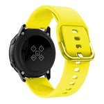 Samsung Galaxy Watch Active 20mm korvaava ranneke - Keltainen