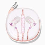 Claire's Pink Yin Yang Symbol Silicone Earbuds