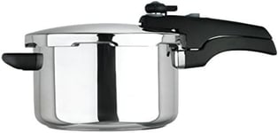 Prestige 4L Pressure Cooker, Stainless Steel, Fast & Healthy Induction Hob Safe