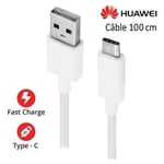 Pour Huawei P40 Lite 5G 6.5": Câble USB-C Original 1 Mètre