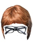 Mens Austin Powers 2 pcs Set Brown Wig and Glasses Groovy 60's Swinging Costume