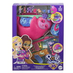 Figurines Polly Pocket Coffret 2 en 1 Sac à main Famille de Paresseux