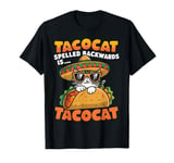 Funny Tacocat Spelled Backward Is Tacocat Mexican Taco cat T-Shirt