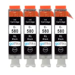 4 Black (PGI) Ink Cartridges C-580 for Canon PIXMA TR8550 TS6351 TS8250 TS8352a