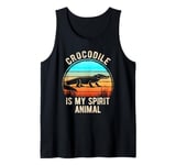 Crocodile Is My Spirit Animal Retro Nature Lovers Tank Top