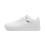 PUMA Unisex Court Classic Baskets, Puma White Puma Gold, 40 EU